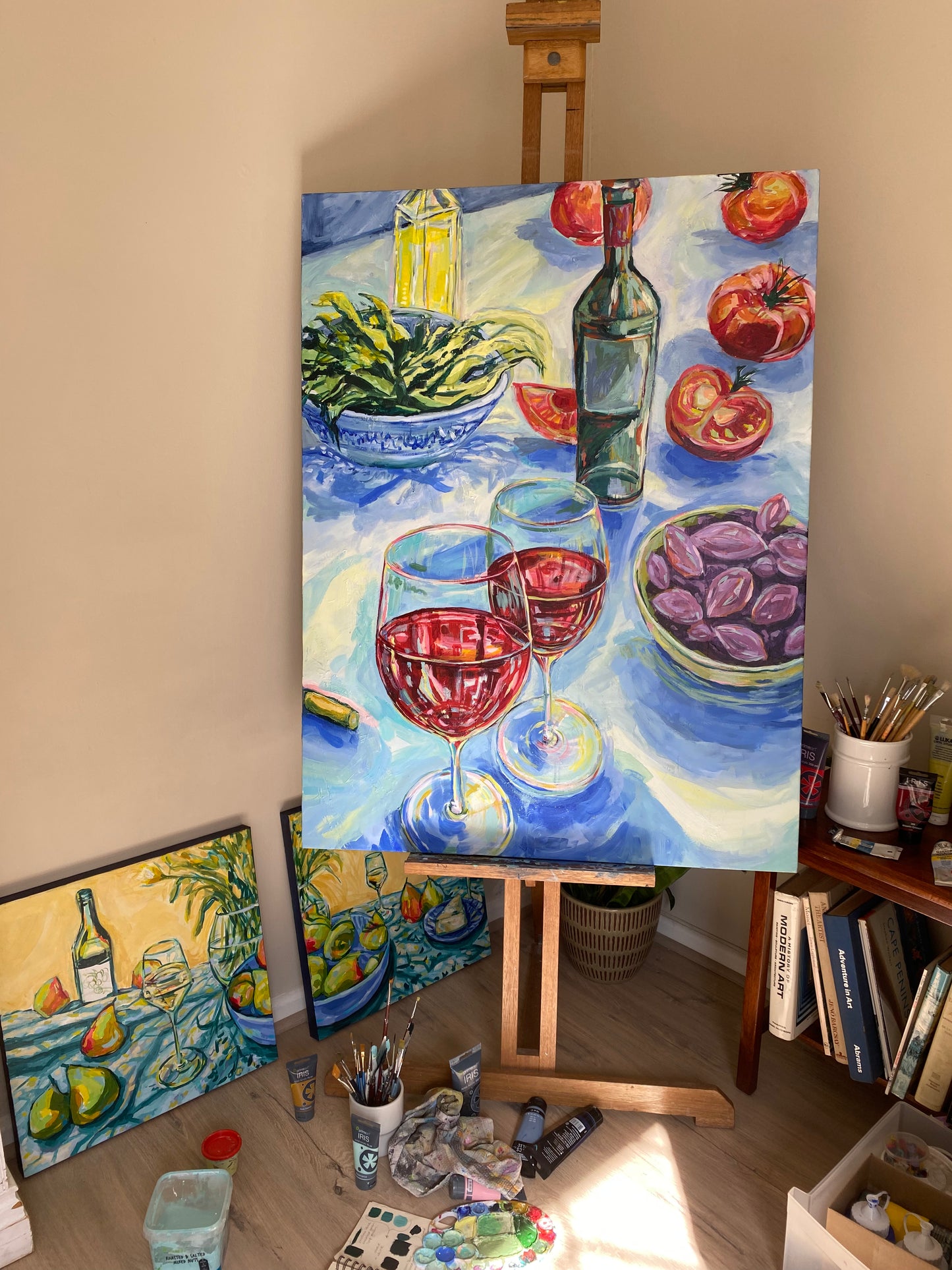 Meze & Wine | Original Acrylic Painting