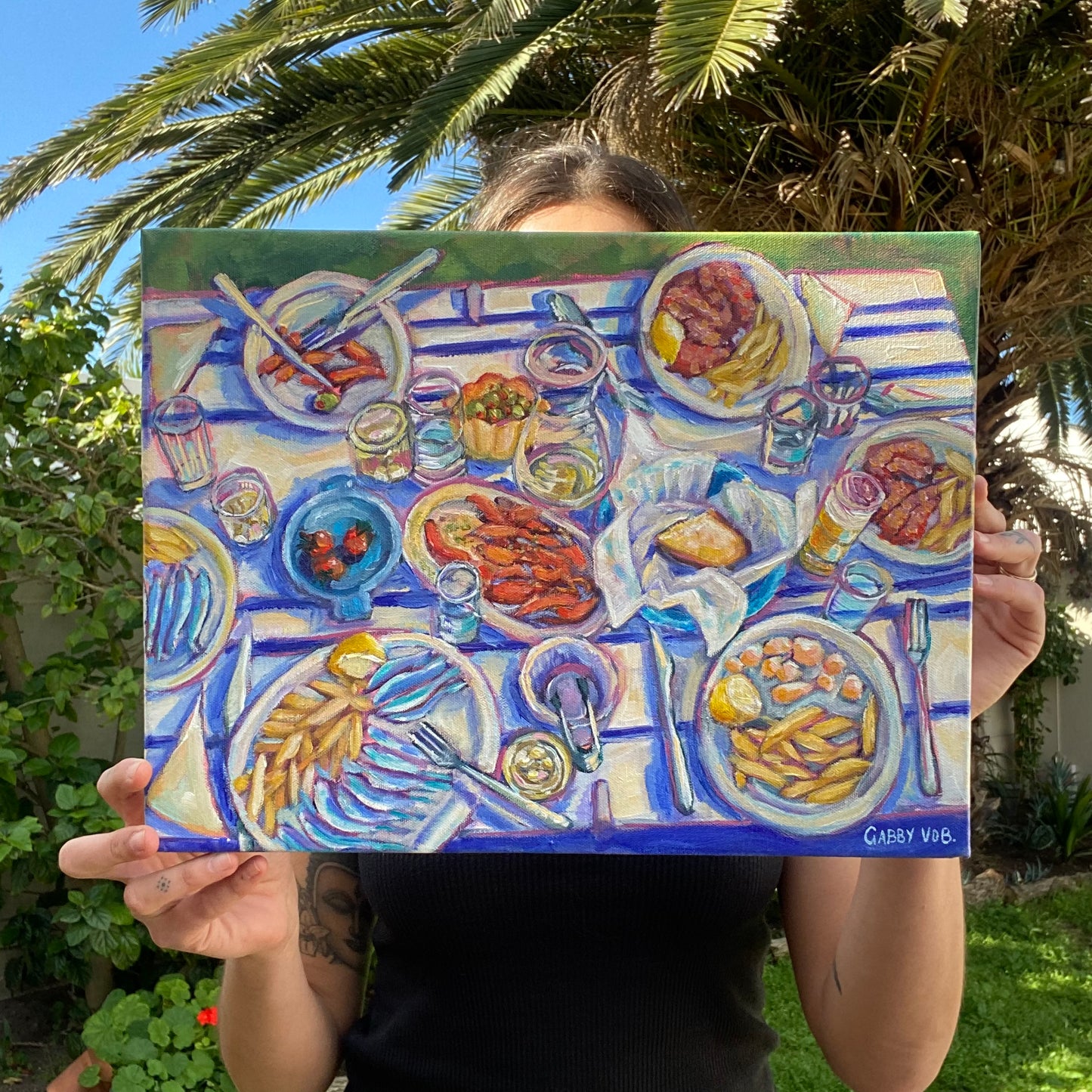 Seafood Feast | Original Oil Painting